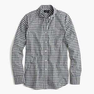 J.Crew | Club-collar boy shirt in gingham NAVY